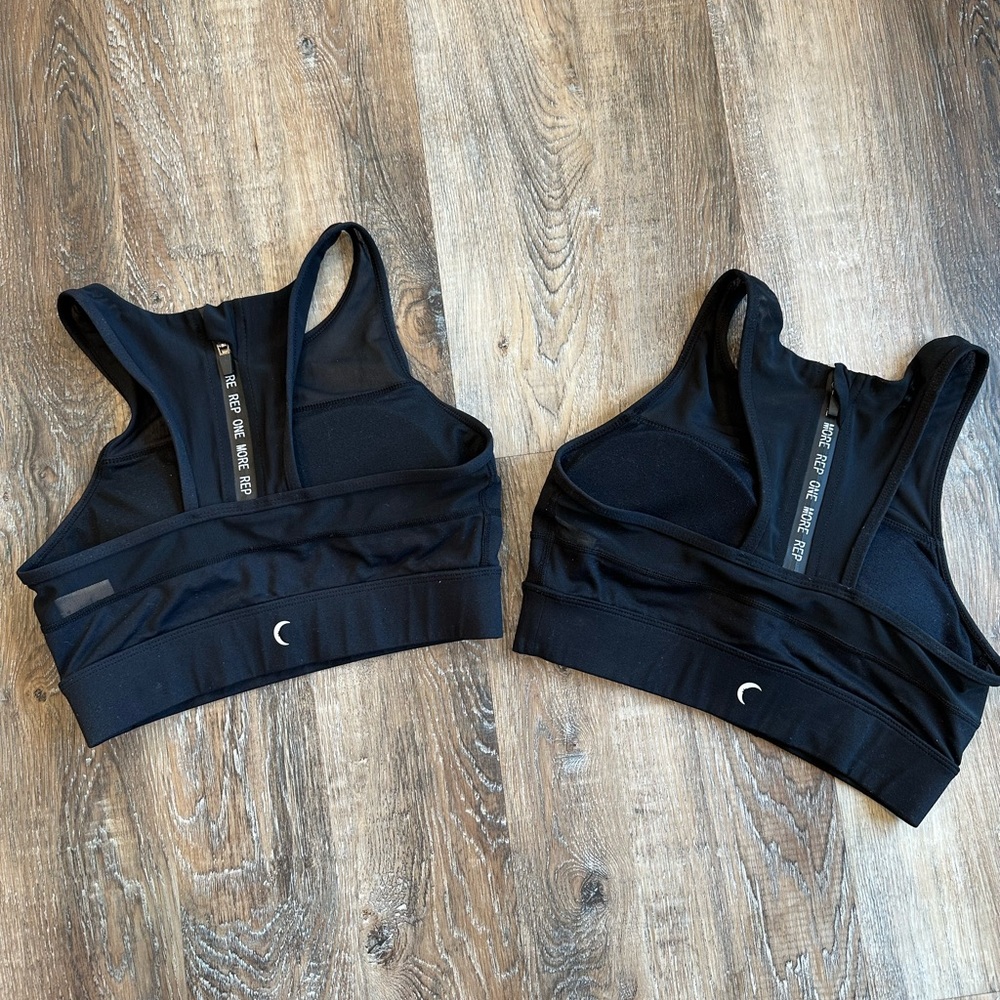 2 Black ZYIA All Star Bras size SM (sold as pair)